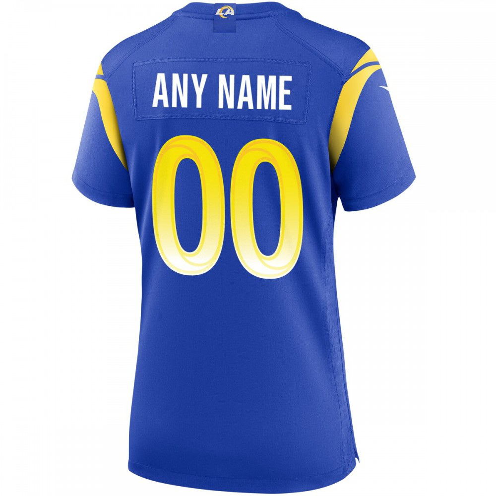 Nike Los Angeles Rams Women's Custom Game Jersey - Royal-GridironStore